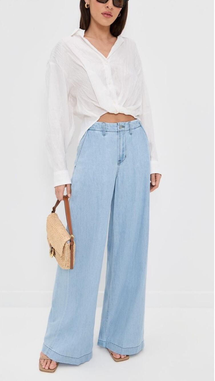 l'agence runa high rise wide leg trouser